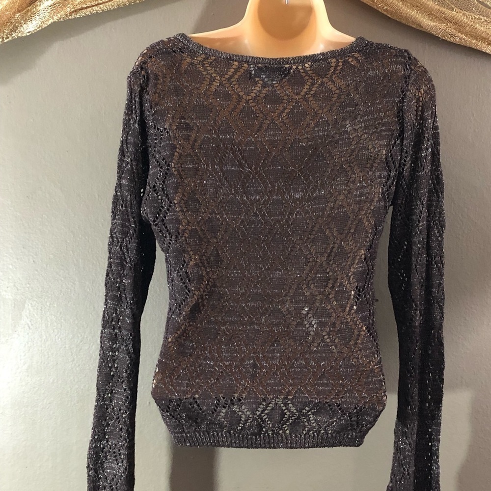 Worthington Sweater with metallic thread accents - Picture 2 of 4